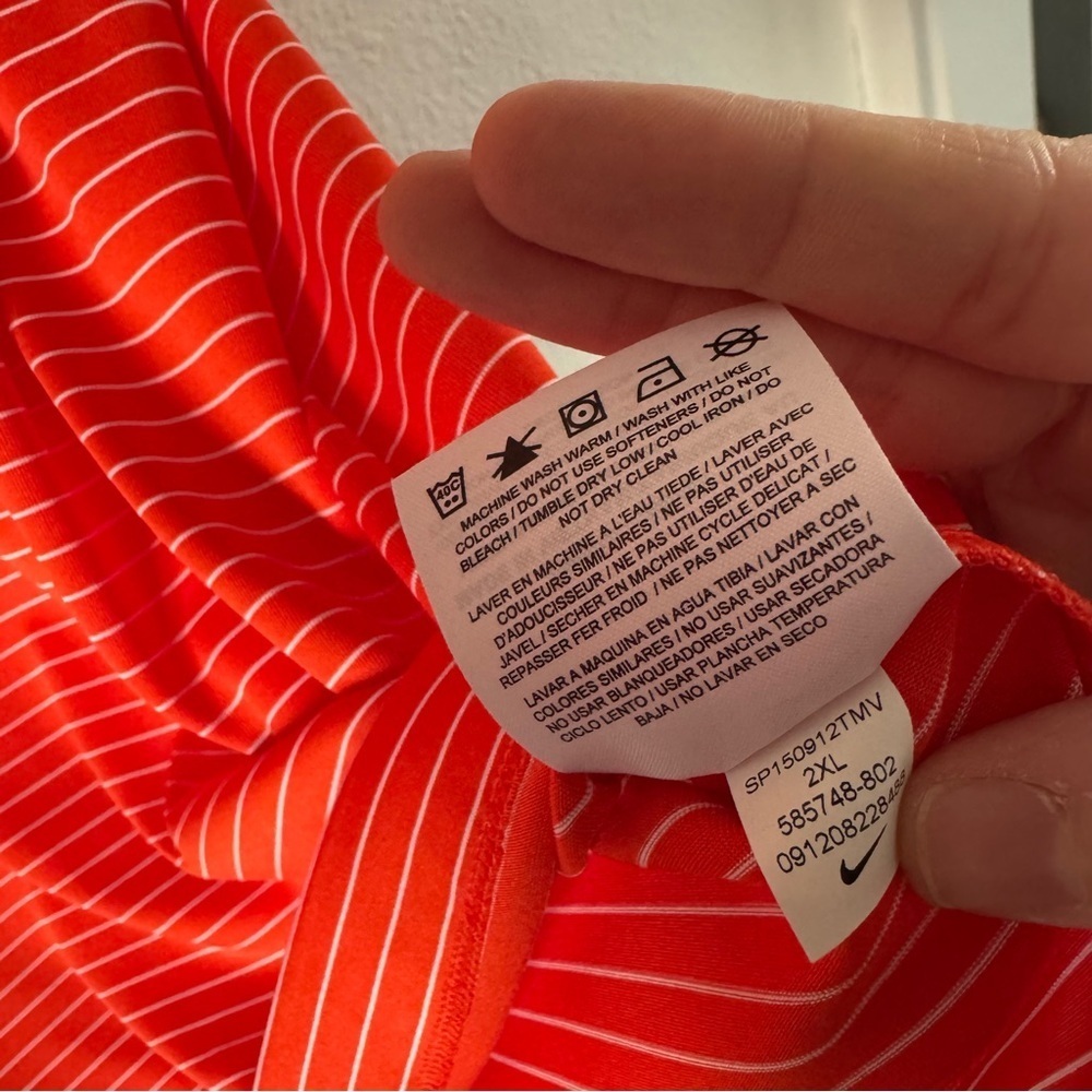 Nike Golf Tour Performance OSU BEAVERS Stripe Polo Shirt XXL NEW โ15 Collector - Picture 4 of 8